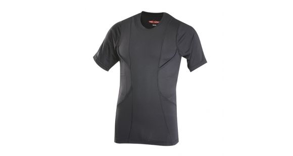 Image of Tru-Spec 24-7 SL Concealed Holster Shirt 85/15 Poly Spandex, Black, Large Regular 1226005