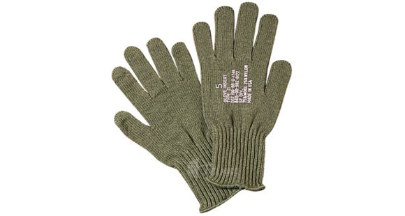 Image of 5 Star Wool Glove Liner, Olive Drab, Size 4 3819002