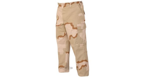Image of TRU-SPEC BDU Pants, Cotton Ripstop - Men's, Desert 3-Color, Waist Large, Short, 1898045