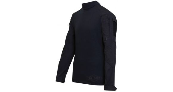 Image of Tru-Spec Combat Tru Shirt Black P/C Rip Stop, 2XLarge, Long 2552027