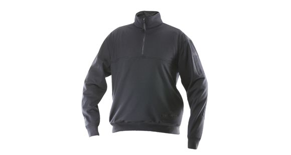 Image of Tru-Spec Grid Fleece Zip Thru Job Shirt 94/6 Poly/Spandex, Midnight Navy, XLarge Regular 2077006