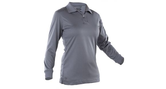 Image of Tru-Spec Ladies' 24-7 Series Performance Polo Shirt, L/S, Steel Grey, S 4564003