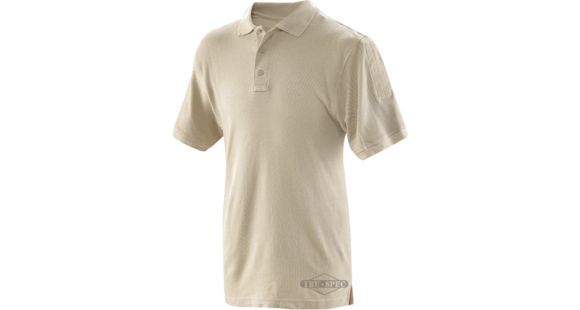 Image of Tru-Spec Men's Short Sleeve Classic Polo, Silver Tan, 5XL 4414010