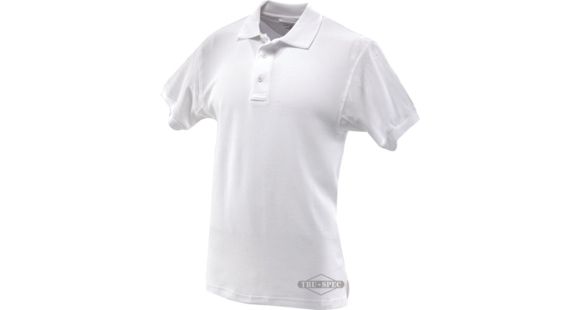 Image of Tru-Spec Men's Short Sleeve Classic Polo, White, Extra Small 4416002
