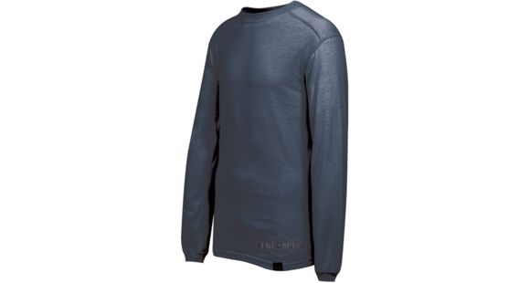 Image of Tru-Spec BaseLayer Mock Neck T Shirt, Long Sleeve, Navy, Large, Regular 2738005