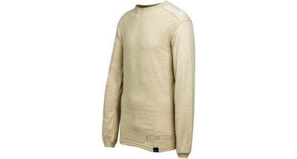 Image of Tru-Spec BaseLayer Mock Neck T Shirt, Long Sleeve, Sand, 2XL, Regular 2735007