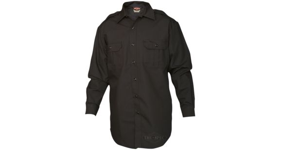 Image of Tru-Spec Tactical Dress Shirt, Long Sleeve, TRU Black, Small, Long 1412023