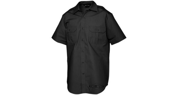 Image of Tru-Spec Tactical Dress Shirt, Short Sleeve, TRU Black, Extra Large, Regular 1014006