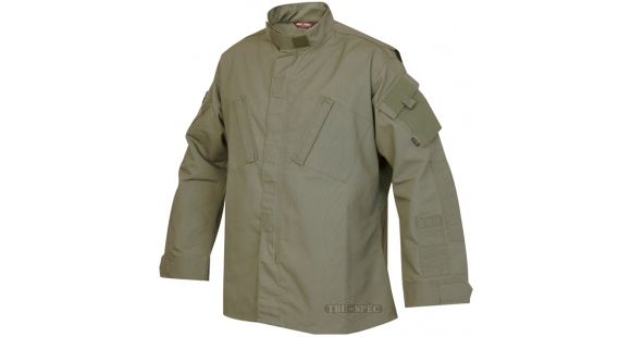 Image of Tru-Spec Tactical Response Uniform Shirt - Men's, 65/35 Poly/Cotton Rip Stop, OD Green, Large, Short 1284045