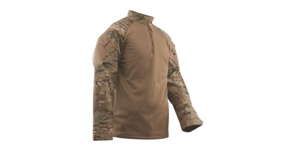 Image of Tru-Spec T.R.U. 1/4 Zip Winter Combat Shirt - Men's, 65/35 Polyester/Cotton Rip-Stop, Multicam, 2XL, Long 2592027