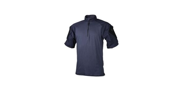 Image of Tru-Spec Tru Short Sleeve 1/4 Zip Combat Shirt - Men's, 2XL, Long, Navy, 2510027
