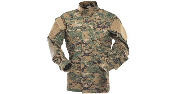 Image of Tru-Spec Tru Xtreme Shirt Woodland Dig. Nyco Rip Stop, Large, Short 1204045