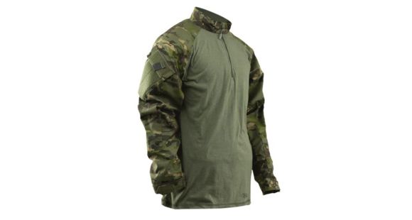 Image of TRU-SPEC 1/4 Zip Tactical Response Shirt - Men's, Small, Long, MultiCam Tropic/Olive Drab, 2537023