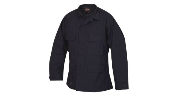Image of Tru-Spec 4.5oz 65/35 Vat Dyed Poly/Cotton Rip-Stop BDU Uniform Coat, Navy, XSL 1333022
