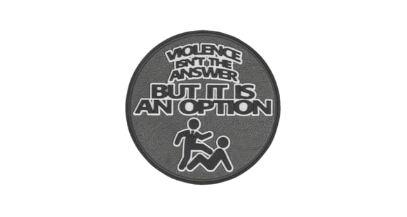 Image of TRU-SPEC Violence Isn't Morale Patch, Black, 6695000