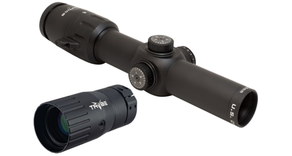 Image of U.S. Optics SVS 1-6x24mm Rifle Scope with TRYBE Optics Enhancer, SFP, 34mm Tube, SFP MIL Type 2 Reticle, Black, SVS 1-6x-KIT1