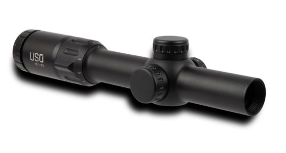 Image of U.S. Optics TS-6X 1-6x24mm Rifle Scope, 30mm Tube, First Focal Plane, Digital Red Illuminated MS2 Reticle, Matte Black, Small, TS-6X MS2