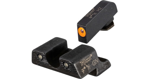 Image of USED EDEMO Trijicon HD XR Night Sight Set, Orange Front Outline for Glock Models 42 and 43, Black, 600846, EDEMO2, EDEMO1, Condition Fair, Installed/Mounted