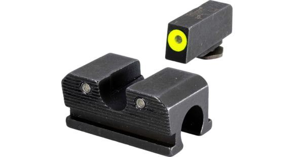 Image of USED EDEMO Trijicon Heavy Duty Night Sight Set, Yellow Front Outline, Walther P99/PPQ/PPQ M2, Black, 600737, EDEMO1, EDEMO1, Condition Fair, Installed/Mounted