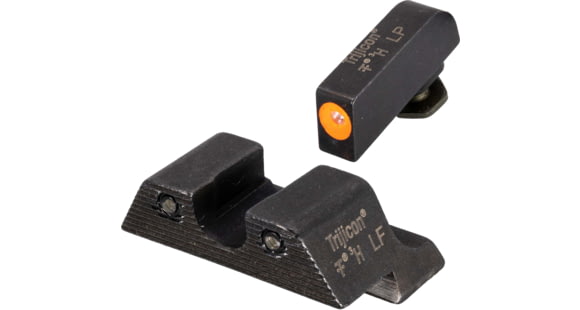 Image of USED Trijicon Glock HD Night Sight Set - Front Sight Orange Outline / Green Tritium, Rear Sight Black Outline / Green Tritium, 600538, EDEMO7, Condition Fair, Used