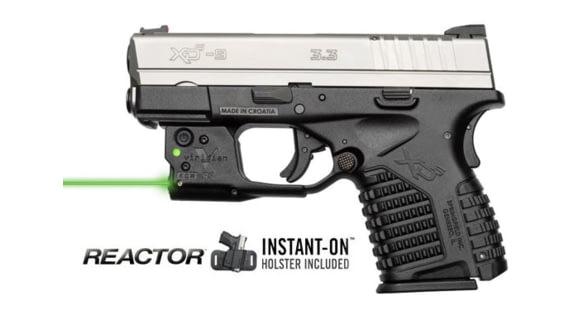 Image of Viridian Reactor 5 Green Laser Sight for Springfield XDS featuring ECR, Includes Hybrid Belt Holster, R5-XDS