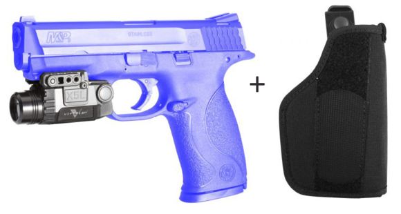 Image of Viridian X5L GEN2 Universal Green Laser Sight w/ Viridian Nylon Holster for Large Frame Autos, GEN2X5L-KIT