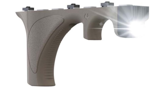 Image of Viridian Weapon Technologies 4LUX Close Quarters 400 Lumen Grip Light, Ergonomic Grip, M-LOK, FDE, 912-0075