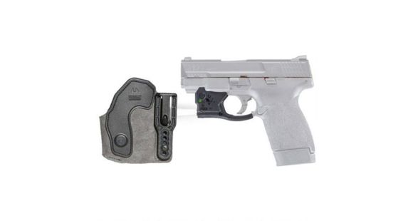 Image of Viridian Weapon Technologies Reactor TL Gen 2 Tactical light for Smith &amp; Wesson M&amp;P Shield 45ACP featuring ECR and Radiance with Ambi IWB Holster, Black, 920-0044
