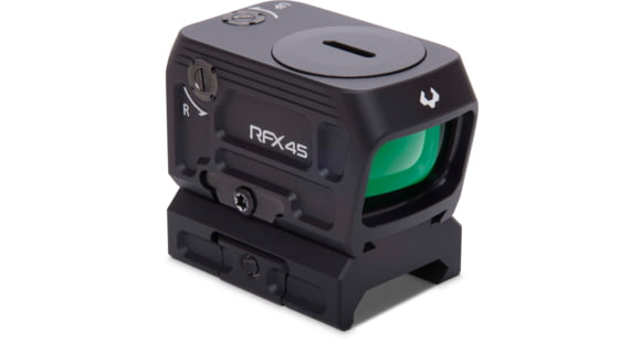 Image of Viridian Weapon Technologies RFX45 Closed Emitter Green Dot Sight includes Low Mount, Black, 981-0059