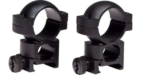 Image of Vortex 1-inch Rifle Scope Rings, High, Picatinny/Weaver, Set of 2, Black, 1.22in, 1.19oz, RING-H
