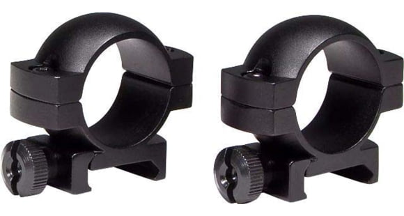 Image of Vortex 1-inch Rifle Scope Rings, Low, Picatinny/Weaver Mount, Set of 2, Black, .63in, 1.55oz, RING-L