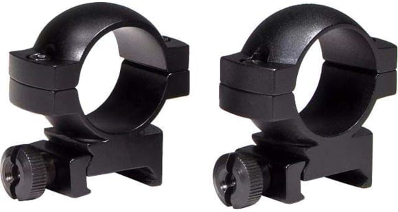 Image of Vortex 1inch Rifle Scope Rings, Medium, Picatinny/Weaver Mount, Set of 2, Black, .87in, 1.44oz, RING-M