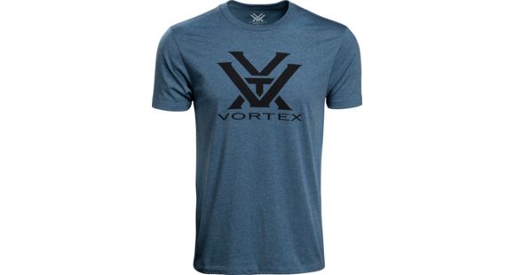 Image of Vortex Core Logo Short Sleeve T-Shirts - Men's, Steel Blue Heather, 4X, 120-16-SBH4X