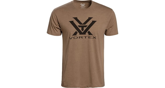 Image of Vortex Core Logo Short Sleeve T-Shirts - Men's, Coyote Heather, S, 120-16-CHES