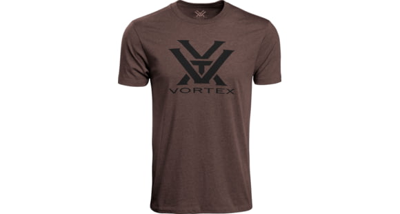 Image of Vortex Core Logo Short Sleeve T-Shirts - Men's, Brown Heather, L, 120-16-BRHL