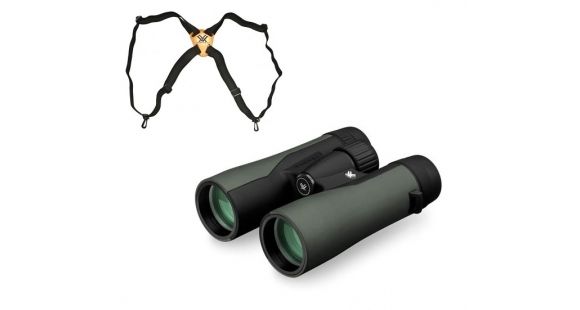 Image of Vortex Crossfire 10x42 Binocular CF-4302 w/Vortex Binocular Harness Strap VTHARNESS