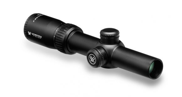Image of Vortex Crossfire II 1-4x24mm Rifle Scope, 30 mm Tube, SFP, V-Plex Reticle, Anodized Black, CF2-31035