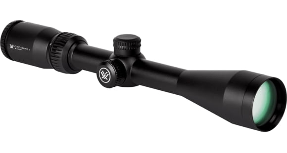 Image of Vortex Crossfire II Rifle Scope, 4-12x44mm, 1in Tube, Second Focal Plane, Non-Illuminated V-Plex Reticle, Black Hard Anodized, 13.4in, 15.6oz, CF2-31013