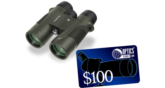 Image of Vortex Diamondback Binocular, 10x42mmm Roof Prism, Green, D241 w/ 100 OpticsPlanet Email Gift Certificate