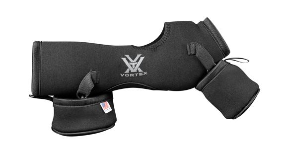 Image of Vortex Diamondback Black Fitted Case for 80mm Scope Case Angled D-80