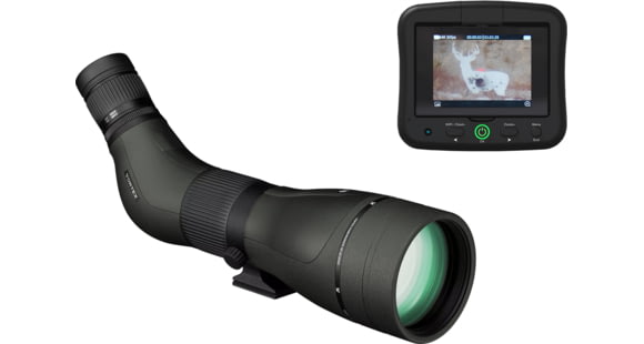 Image of Vortex Diamondback HD Spotting Scope w/Spotter LR, 20-60x85mm, Angled, Green, 18 x 8.28 x 5.5