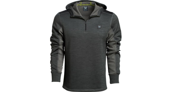 Image of Vortex Frontier Limits 1/4 Zip Hoodie Pullover - Men's, Large, Grey Heather, 220-17-GHTL