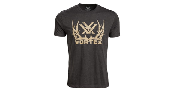 Image of Vortex Full Tine Short Sleeve T-Shirts - Men's, Charcoal Heather, L, 121-45-CHHL