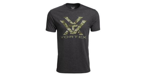 Image of Vortex Men's SS Camo Tee, Charcoal Heather, XL, 119043-CHH-XL
