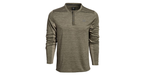 Image of Vortex Northern Heights Henley Long Sleeve - Men's, Medium, Forest, 220-19-FORM