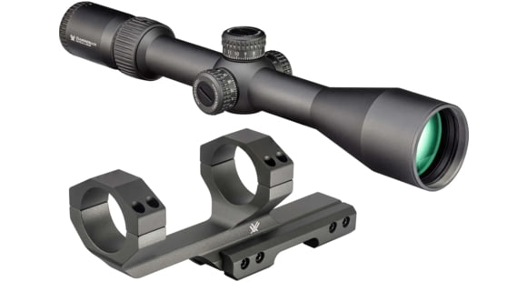 Image of Vortex OPMOD Diamondback Tactical 6-24x50mm Rifle Scope, 30mm Tube, First Focal Plane, Vortex OPMOD Sport Cantilever Riflescope 2in Offset Mount, 30mm