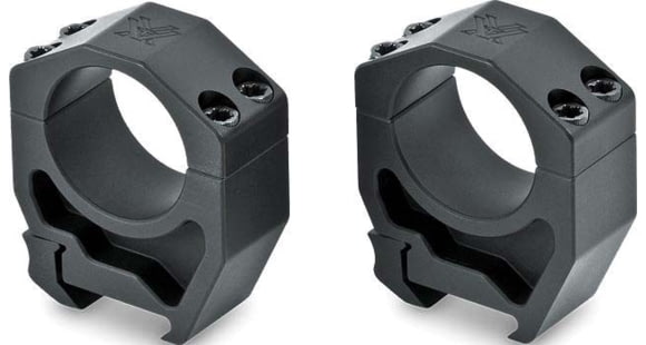 Image of Vortex Precision Matched Rifle Scope Rings, 30 mm Tube, Extra High, Black, 1.45in, 2.6oz, PMR-30-145