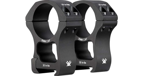 Image of Vortex Pro Series Rifle Scope Rings, 30mm, Extra High, Black, 1.54in, 1.9oz, PR30-XH