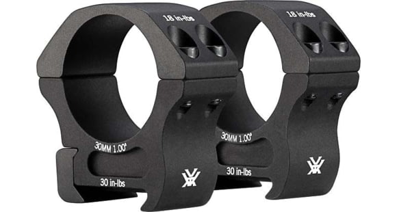 Image of Vortex Pro Series Rifle Scope Rings, 30mm, Medium, Black, 1in, 1.72oz, PR30-M