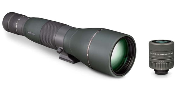 Image of Vortex Razor HD 27-60x85 Spotting Scope, Straight, 85mm with 22x Reticle Spotting Scope Eyepiece